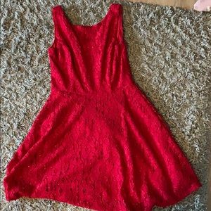 Red Lace Dress- Perfect for holidays!